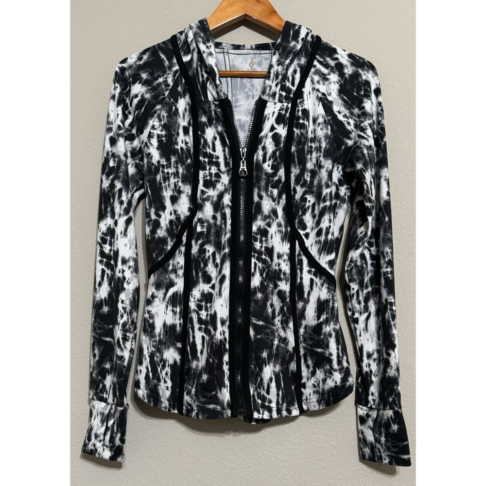 XCVI Women's M Jacket Tie Dye Artsy Activewear Hooded Stretch Everyday